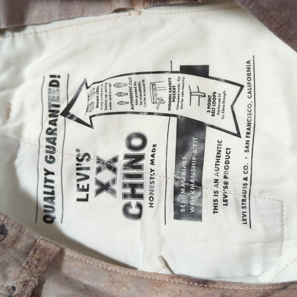Levi's XX Chino Slim Fit Printer Pants Men's Size 32"x34" - New with Tags - Picture 12 of 14